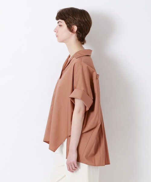 LOVELESS（ラブレス）の「バックプリーツオフショルシャツ（シャツ/ブラウス・レディース・ブラック/オフホワイト/ベージュ系その他・36）」の11枚目の写真