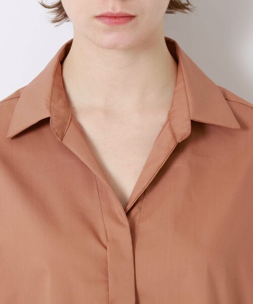 LOVELESS（ラブレス）の「バックプリーツオフショルシャツ（シャツ/ブラウス・レディース・ブラック/オフホワイト/ベージュ系その他・36）」の13枚目の写真