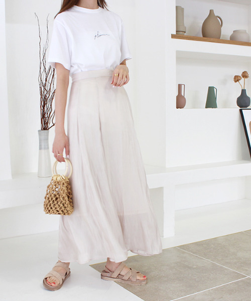 MODE ROBE（モードローブ）の「サテンマーメイドスカート（スカート・レディース・アイボリー/ミント・FREE）」の9枚目の写真