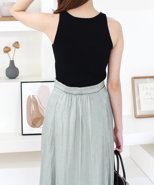 MODE ROBE（モードローブ）の「サテンマーメイドスカート（スカート・レディース・アイボリー/ミント・FREE）」の15枚目の写真