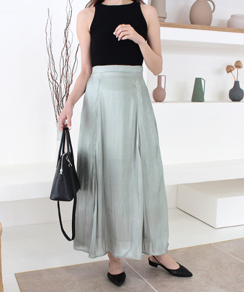 MODE ROBE（モードローブ）の「サテンマーメイドスカート（スカート・レディース・アイボリー/ミント・FREE）」の16枚目の写真