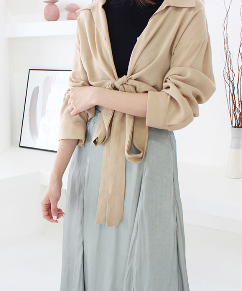 MODE ROBE（モードローブ）の「サテンマーメイドスカート（スカート・レディース・アイボリー/ミント・FREE）」の18枚目の写真