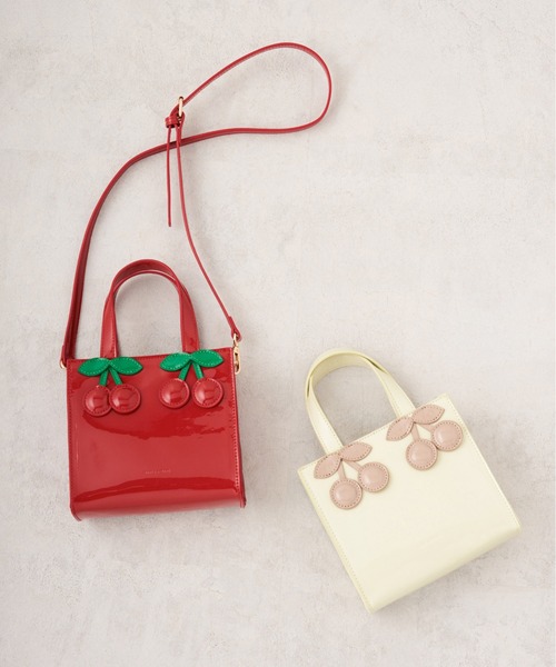 チェリーMerry Christmas &ショルダーバッグ OLIVE des OLIVE（オリーブデオリーブ）の「チェリーエナメルバック