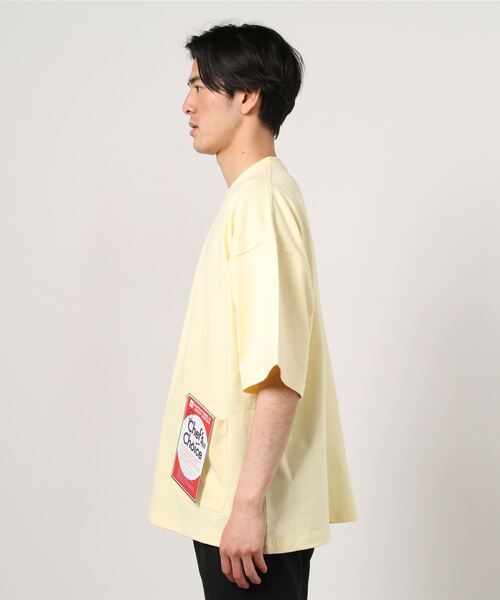Beno(ビーノ)の「へービーウェイト 10.2oz シェフ ビッグTシャツ(Tシャツ/カットソー・メンズ・アイボリー/ライトイエロー/グレイッシュベージュ/グレー/オフホワイト/ナチュラル/ブラック/スモークピンク/サックスブルー/ラベンダー・L/M/XL)」の12枚目の写真