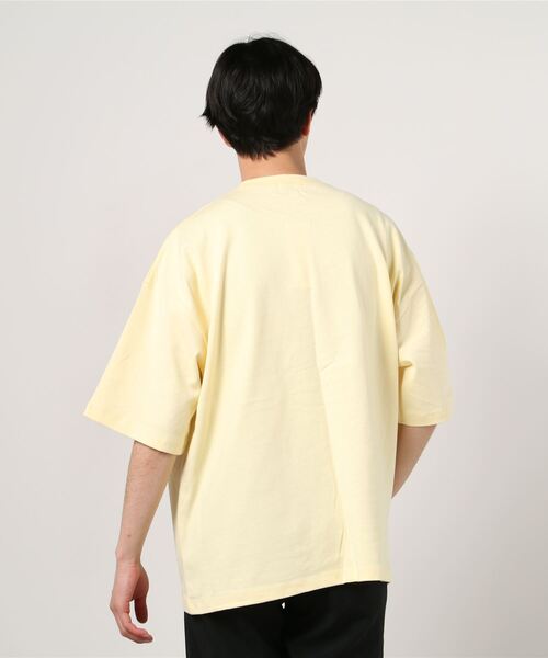 Beno(ビーノ)の「へービーウェイト 10.2oz シェフ ビッグTシャツ(Tシャツ/カットソー・メンズ・アイボリー/ライトイエロー/グレイッシュベージュ/グレー/オフホワイト/ナチュラル/ブラック/スモークピンク/サックスブルー/ラベンダー・L/M/XL)」の11枚目の写真