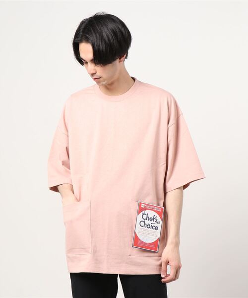 Beno(ビーノ)の「へービーウェイト 10.2oz シェフ ビッグTシャツ(Tシャツ/カットソー・メンズ・アイボリー/ライトイエロー/グレイッシュベージュ/グレー/オフホワイト/ナチュラル/ブラック/スモークピンク/サックスブルー/ラベンダー・L/M/XL)」の14枚目の写真