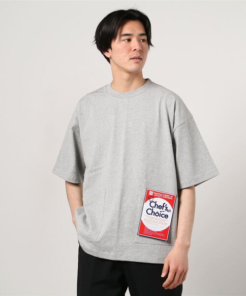 Beno(ビーノ)の「へービーウェイト 10.2oz シェフ ビッグTシャツ(Tシャツ/カットソー・メンズ・アイボリー/ライトイエロー/グレイッシュベージュ/グレー/オフホワイト/ナチュラル/ブラック/スモークピンク/サックスブルー/ラベンダー・L/M/XL)」の15枚目の写真