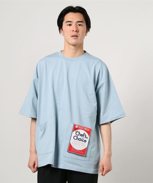 Beno(ビーノ)の「へービーウェイト 10.2oz シェフ ビッグTシャツ(Tシャツ/カットソー・メンズ・アイボリー/ライトイエロー/グレイッシュベージュ/グレー/オフホワイト/ナチュラル/ブラック/スモークピンク/サックスブルー/ラベンダー・L/M/XL)」の16枚目の写真