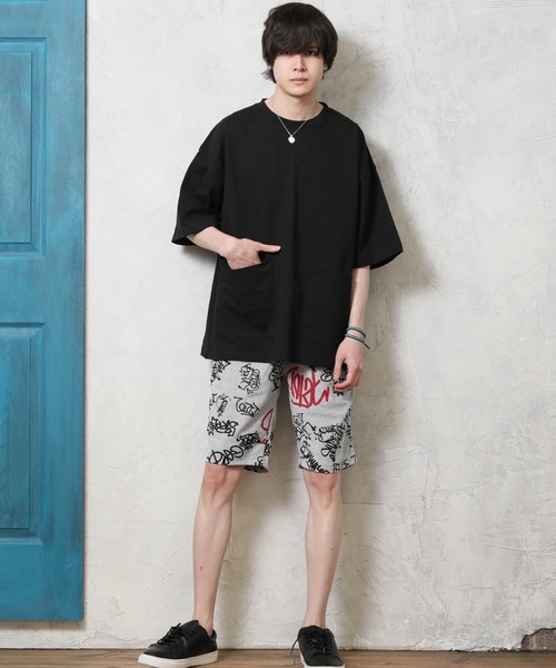 Beno(ビーノ)の「へービーウェイト 10.2oz シェフ ビッグTシャツ(Tシャツ/カットソー・メンズ・アイボリー/ライトイエロー/グレイッシュベージュ/グレー/オフホワイト/ナチュラル/ブラック/スモークピンク/サックスブルー/ラベンダー・L/M/XL)」の22枚目の写真