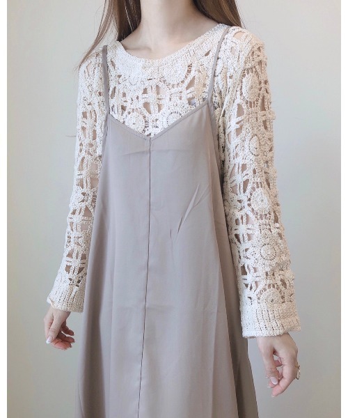 cle（クレ）の「クロシェ編みレーストップス（Tシャツ/カットソー・レディース・アイボリー・FREE）」の11枚目の写真