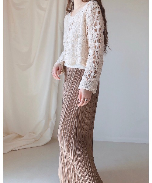 cle（クレ）の「クロシェ編みレーストップス（Tシャツ/カットソー・レディース・アイボリー・FREE）」の18枚目の写真