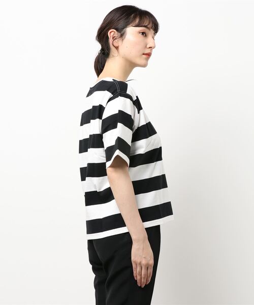 cepo（セポ）の「ボーダーショートスリーブＴｅｅ（Tシャツ/カットソー・レディース・ブラック/パープル/キャメル・M）」の20枚目の写真