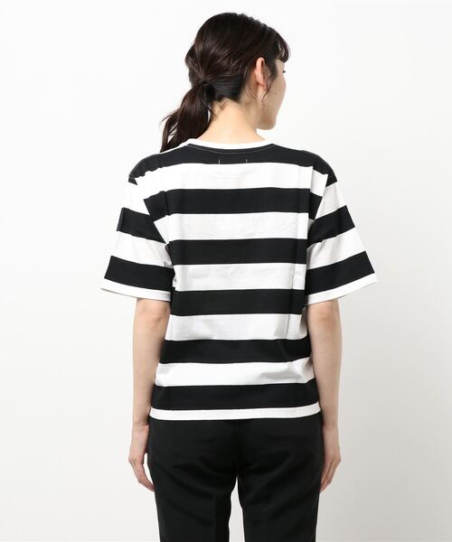 cepo（セポ）の「ボーダーショートスリーブＴｅｅ（Tシャツ/カットソー・レディース・ブラック/パープル/キャメル・M）」の21枚目の写真