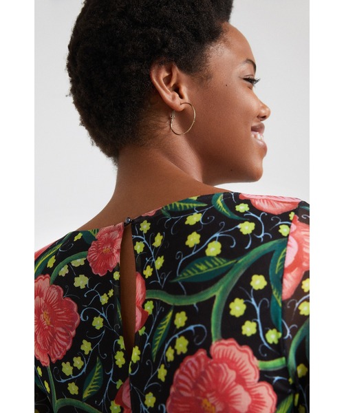 Desigual(デシグアル)の「花柄 スリムボディスーツ(その他トップス・レディース・ブラック・2L/S/M/L)」の7枚目の写真