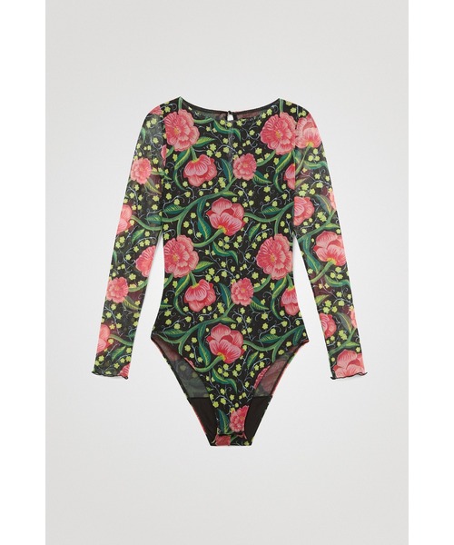 Desigual(デシグアル)の「花柄 スリムボディスーツ(その他トップス・レディース・ブラック・2L/S/M/L)」の5枚目の写真