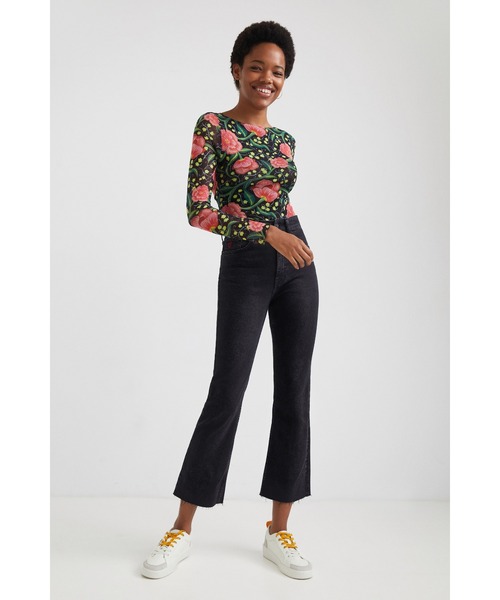 Desigual(デシグアル)の「花柄 スリムボディスーツ(その他トップス・レディース・ブラック・2L/S/M/L)」の10枚目の写真