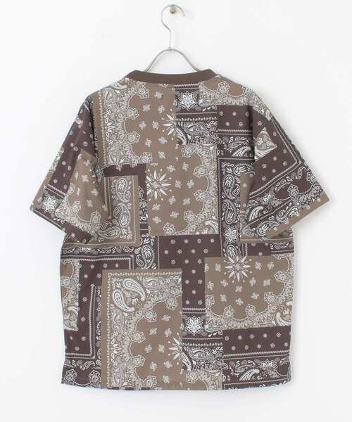 ITEMS URBANRESEARCH（アイテムズ アーバンリサーチ）の「『セットアップ着用可能』クレイジーペイズリー半袖Tシャツ（Tシャツ/カットソー・メンズ・ブラウン/ネイビー/ブラック・LARGE/MEDIUM）」の11枚目の写真