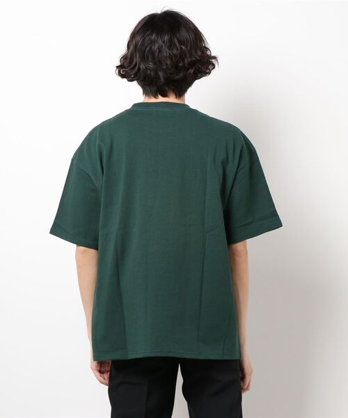 SPINNS（スピンズ）の「【ビッグサイズ】HAIGHT CA フロントロゴ×刺繍カレッジTシャツ（Tシャツ/カットソー・メンズ・ホワイト/ブルー/グリーン・ONESIZE）」の5枚目の写真