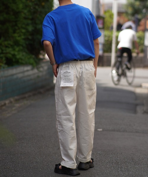 SPINNS（スピンズ）の「【ビッグサイズ】HAIGHT CA フロントロゴ×刺繍カレッジTシャツ（Tシャツ/カットソー・メンズ・ホワイト/ブルー/グリーン・ONESIZE）」の20枚目の写真