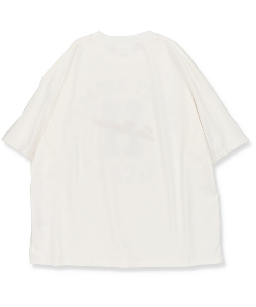 SPINNS（スピンズ）の「【ビッグサイズ】HAIGHT CA フロントロゴ×刺繍カレッジTシャツ（Tシャツ/カットソー・メンズ・ホワイト/ブルー/グリーン・ONESIZE）」の7枚目の写真