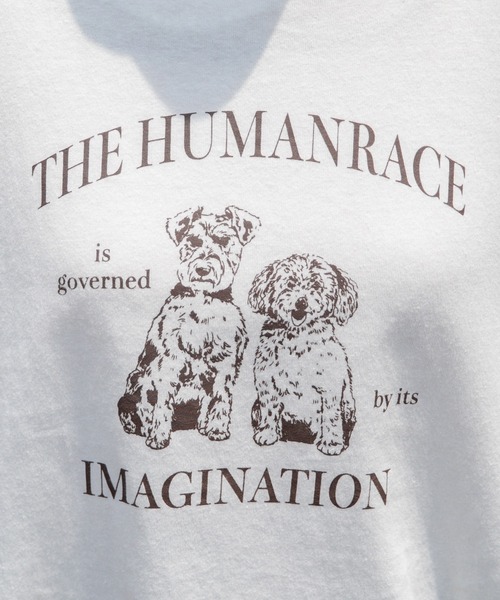 Adoon plain（アドーンプレーン）の「【華奢見え！】アソートプリントTシャツ（Tシャツ/カットソー・レディース・ホワイト/ネイビー/オフホワイト/オレンジ・FREE）」の12枚目の写真