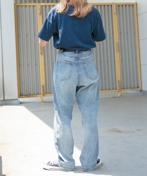 Adoon plain（アドーンプレーン）の「【華奢見え！】アソートプリントTシャツ（Tシャツ/カットソー・レディース・ホワイト/ネイビー/オフホワイト/オレンジ・FREE）」の21枚目の写真