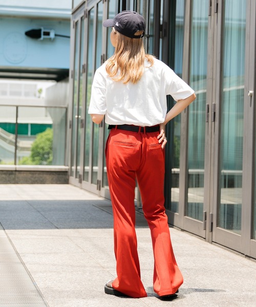 Adoon plain（アドーンプレーン）の「【華奢見え！】アソートプリントTシャツ（Tシャツ/カットソー・レディース・ホワイト/ネイビー/オフホワイト/オレンジ・FREE）」の15枚目の写真