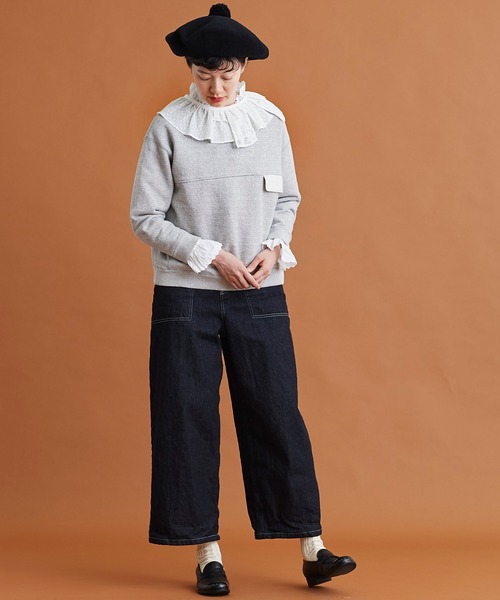 Malle（マル）の「Malle　いろいろレース付け衿（付け襟・レディース・ブラック/オフホワイト/ブルー・FREE）」の13枚目の写真