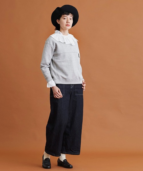 Malle（マル）の「Malle　いろいろレース付け衿（付け襟・レディース・ブラック/オフホワイト/ブルー・FREE）」の14枚目の写真