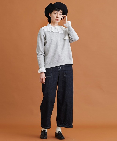 Malle（マル）の「Malle　いろいろレース付け衿（付け襟・レディース・ブラック/オフホワイト/ブルー・FREE）」の21枚目の写真