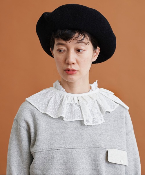 Malle（マル）の「Malle　いろいろレース付け衿（付け襟・レディース・ブラック/オフホワイト/ブルー・FREE）」の15枚目の写真