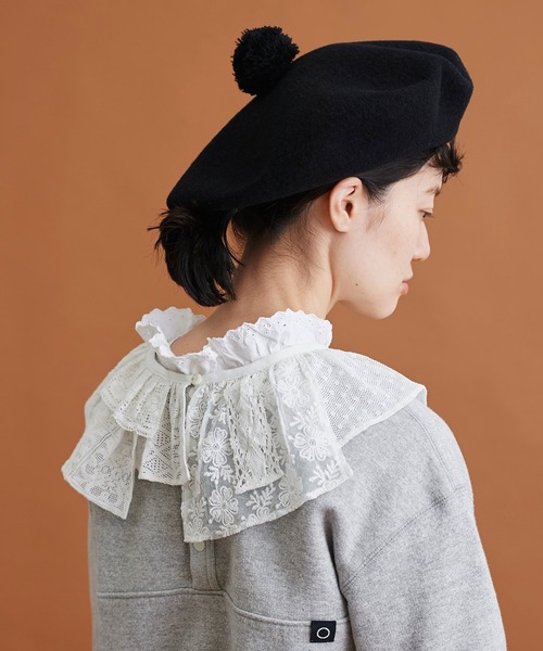 Malle（マル）の「Malle　いろいろレース付け衿（付け襟・レディース・ブラック/オフホワイト/ブルー・FREE）」の20枚目の写真