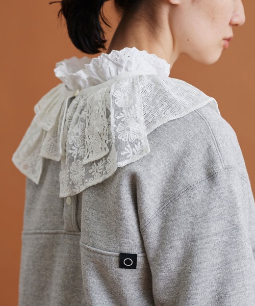 Malle（マル）の「Malle　いろいろレース付け衿（付け襟・レディース・ブラック/オフホワイト/ブルー・FREE）」の22枚目の写真