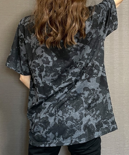 Burner（バーナー）の「【GROOVY STORE】レギュラーフィットタイダイラバープリント総柄ボックスロゴストリート半袖ビックTシャツ（Tシャツ/カットソー・レディース・その他1/その他2/その他3・L/LL/M）」の5枚目の写真