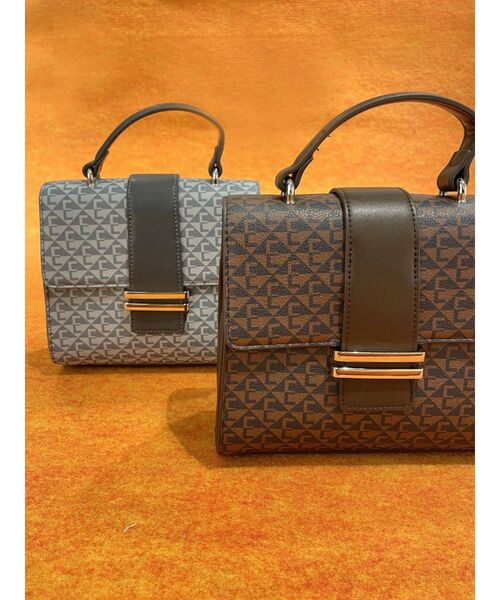 EMODA（エモダ）の「【WEB限定】モノグラムハンドルバッグ（ハンドバッグ・レディース・ブラック/ブラウン・FREE）」の3枚目の写真