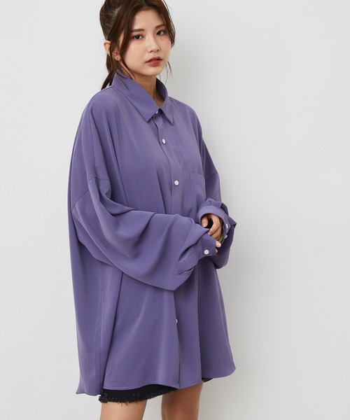 JUNRED(ジュンレッド)の「オーバーサイズドレープシャツ(シャツ/ブラウス・メンズ・ホワイト/ブラック/ブルー系その他4/グリーン系その他・S/M/L)」の20枚目の写真