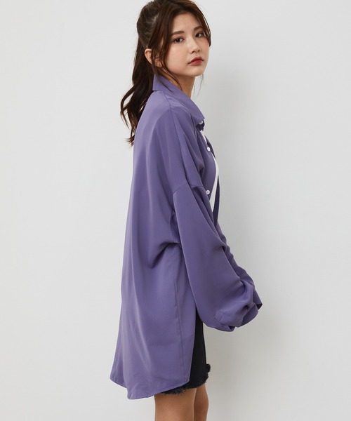 JUNRED(ジュンレッド)の「オーバーサイズドレープシャツ(シャツ/ブラウス・メンズ・ホワイト/ブラック/ブルー系その他4/グリーン系その他・S/M/L)」の21枚目の写真