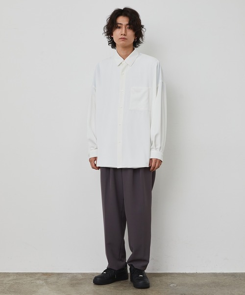 JUNRED(ジュンレッド)の「オーバーサイズドレープシャツ(シャツ/ブラウス・メンズ・ホワイト/ブラック/ブルー系その他4/グリーン系その他・S/M/L)」の19枚目の写真