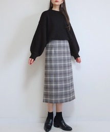 PURIL | 【PURIL】刺繍ロゴモックネックボリュームニット(ニット/セーター)