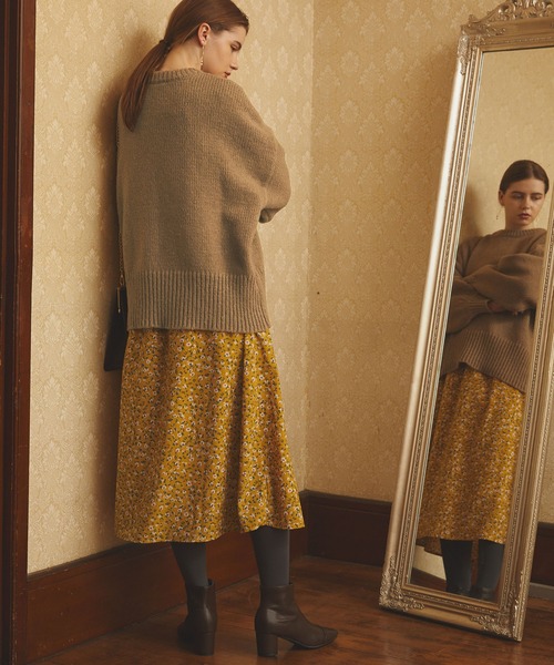 PURIL（ピュリル）の「【PURIL】刺繍ロゴモックネックボリュームニット（ニット/セーター・レディース・ブラック/ブラウン/ブルー/アイボリー・S/M）」の11枚目の写真