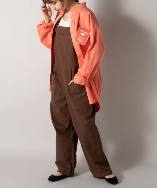 FREDY MAC（フレディーマック）の「【FREDYMAC ”SUNDAY TOOLS WEAR”】ツイルオーバーシャツ（シャツ/ブラウス・メンズ・ネイビー/オフホワイト/オレンジ/ライトパープル・MEDIUM/LARGE）」の9枚目の写真