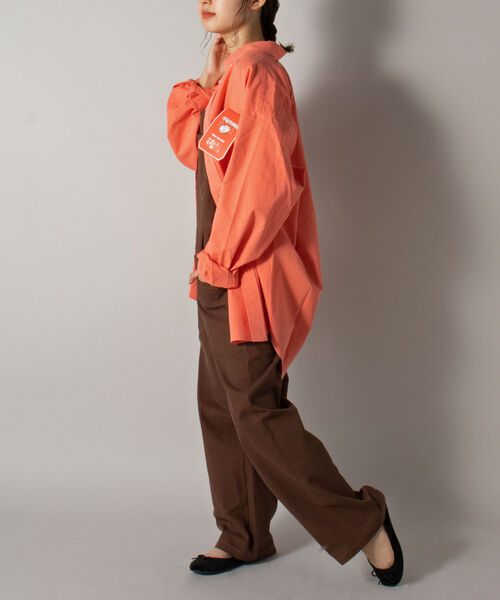 FREDY MAC（フレディーマック）の「【FREDYMAC ”SUNDAY TOOLS WEAR”】ツイルオーバーシャツ（シャツ/ブラウス・メンズ・ネイビー/オフホワイト/オレンジ/ライトパープル・MEDIUM/LARGE）」の10枚目の写真