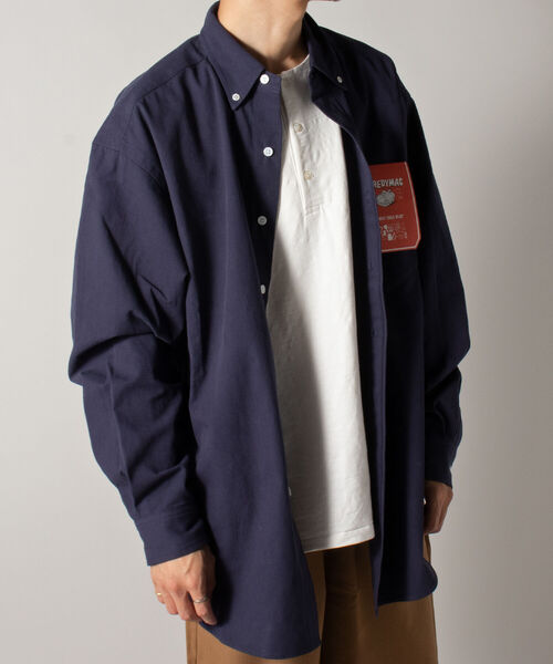 FREDY MAC（フレディーマック）の「【FREDYMAC ”SUNDAY TOOLS WEAR”】ツイルオーバーシャツ（シャツ/ブラウス・メンズ・ネイビー/オフホワイト/オレンジ/ライトパープル・MEDIUM/LARGE）」の11枚目の写真