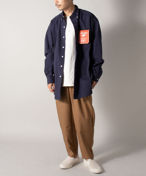 FREDY MAC（フレディーマック）の「【FREDYMAC ”SUNDAY TOOLS WEAR”】ツイルオーバーシャツ（シャツ/ブラウス・メンズ・ネイビー/オフホワイト/オレンジ/ライトパープル・MEDIUM/LARGE）」の12枚目の写真