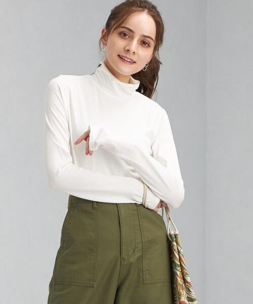 green label relaxing(グリーンレーベルリラクシング)の「ベアテン タートル プルオーバー カットソー(Tシャツ/カットソー・レディース・ターコイズブルー/ブラック/オフホワイト/ライラック・FREE)」の1枚目の写真