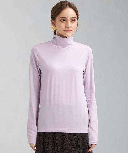 green label relaxing(グリーンレーベルリラクシング)の「ベアテン タートル プルオーバー カットソー(Tシャツ/カットソー・レディース・ターコイズブルー/ブラック/オフホワイト/ライラック・FREE)」の10枚目の写真