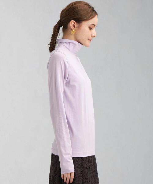 green label relaxing(グリーンレーベルリラクシング)の「ベアテン タートル プルオーバー カットソー(Tシャツ/カットソー・レディース・ターコイズブルー/ブラック/オフホワイト/ライラック・FREE)」の7枚目の写真