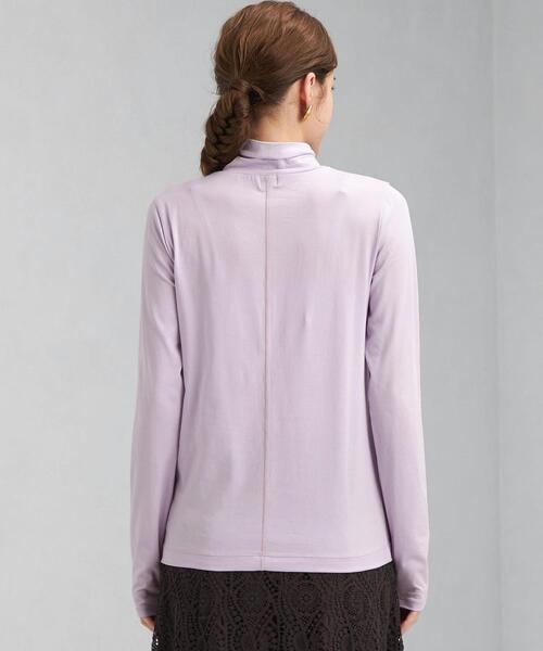 green label relaxing(グリーンレーベルリラクシング)の「ベアテン タートル プルオーバー カットソー(Tシャツ/カットソー・レディース・ターコイズブルー/ブラック/オフホワイト/ライラック・FREE)」の12枚目の写真