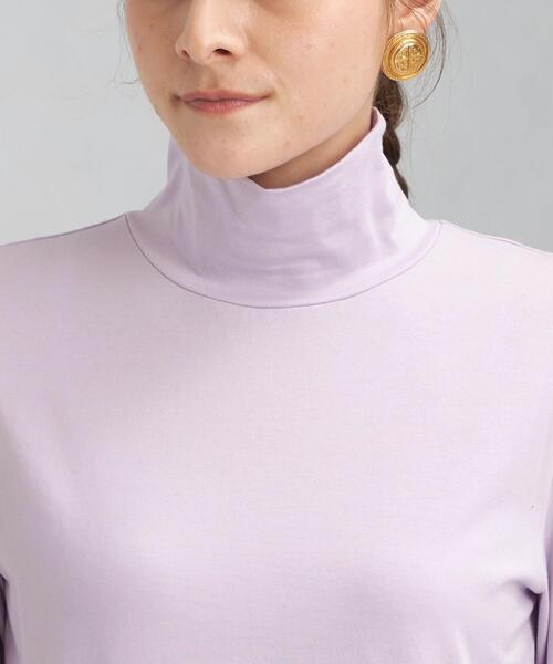 green label relaxing(グリーンレーベルリラクシング)の「ベアテン タートル プルオーバー カットソー(Tシャツ/カットソー・レディース・ターコイズブルー/ブラック/オフホワイト/ライラック・FREE)」の9枚目の写真