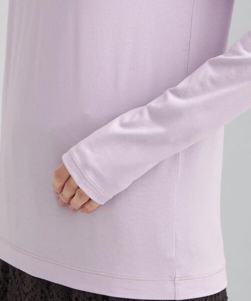 green label relaxing(グリーンレーベルリラクシング)の「ベアテン タートル プルオーバー カットソー(Tシャツ/カットソー・レディース・ターコイズブルー/ブラック/オフホワイト/ライラック・FREE)」の14枚目の写真